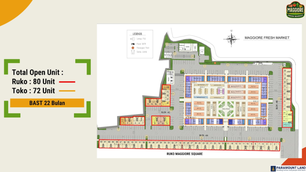  Siteplan Ruko Pasar Modern Maggiore