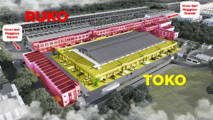 Siteplan RUko Maggiore Fresh Market