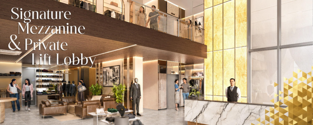 mezzanine dan private lift lobby victoria business loft