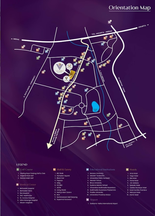 Lokasi Oxford Square berada di Jantung CBD Gading Serpong